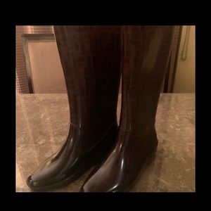 Fendi Zucca rain boots